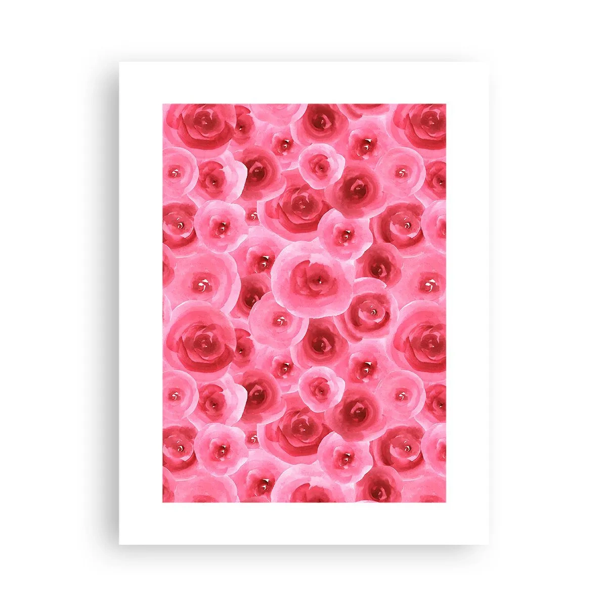 Pôster - Rosas acima e abaixo - 30x40 cm