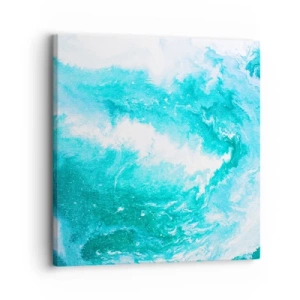 Quadro em tela - No núcleo da água - 30x30 cm