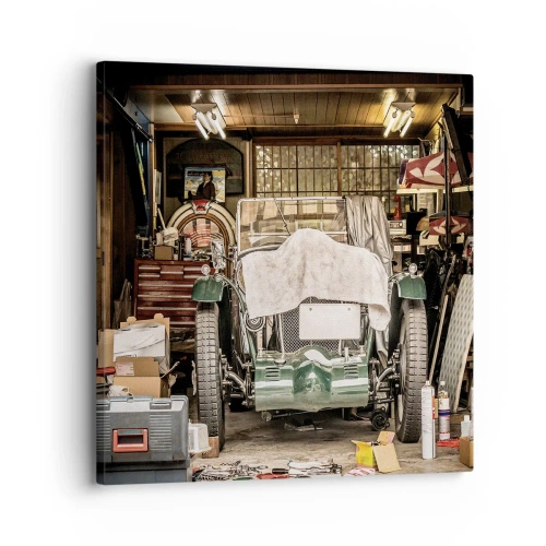 Quadro em tela - De volta ao passado - 30x30 cm