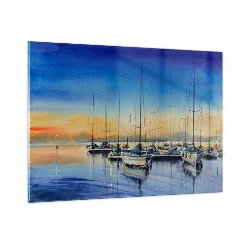 Quadro em vidro - Fim de um bom dia - 100x70 cm