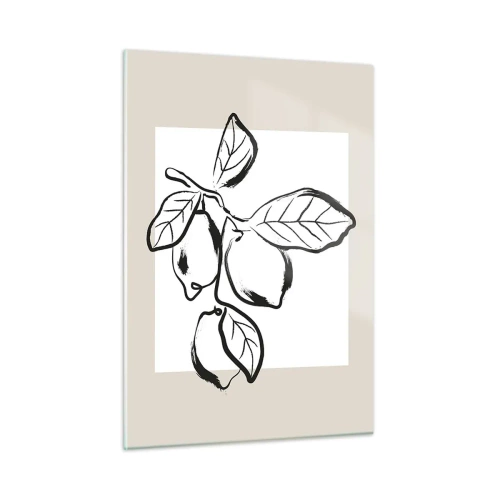 Quadro em vidro - Onde o limão amadurece… - 50x70 cm