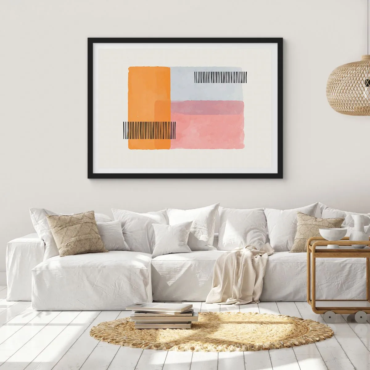 Pôster com moldura preta - De canto a canto - 100x70 cm