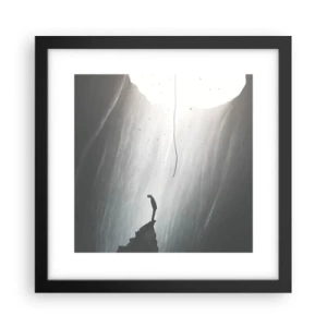 Pôster com moldura preta - Sempre há uma saída - 30x30 cm