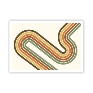 Pôster - Ziguezague para o destino - 100x70 cm