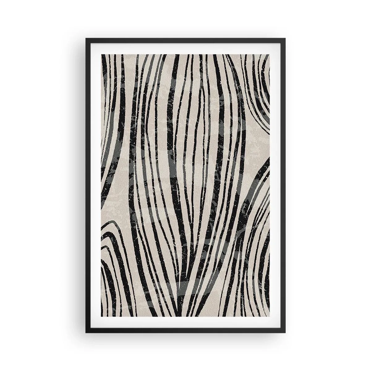 Pôster com moldura preta - Piscina em linha - 61x91 cm