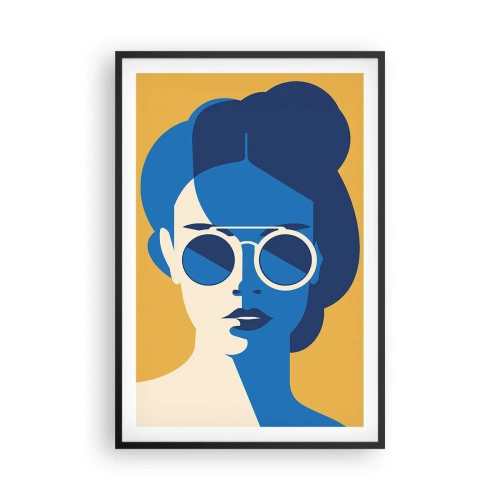 Pôster com moldura preta - Look de férias - 61x91 cm