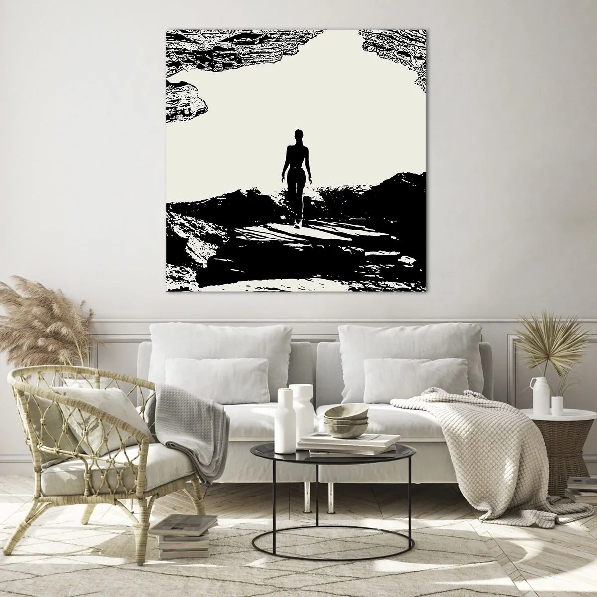 Quadro em vidro - Novo visual - 40x40 cm