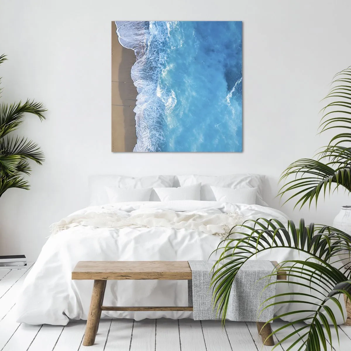 Quadro em tela - O poder do azul - 30x30 cm