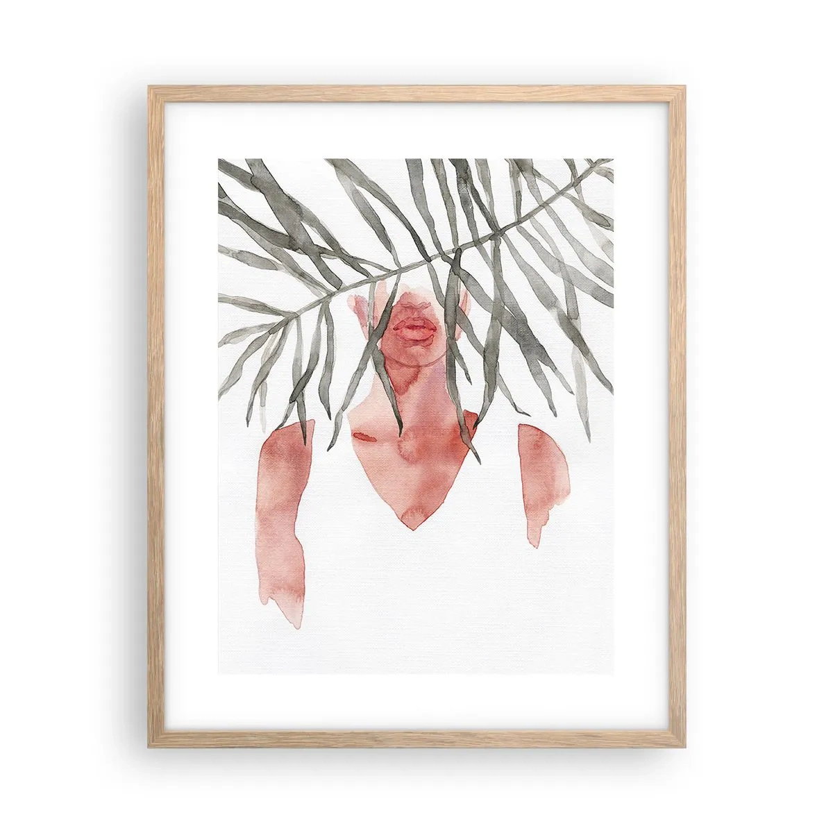 Pôster com moldura de carvalho claro - A dama dos trópicos - 40x50 cm