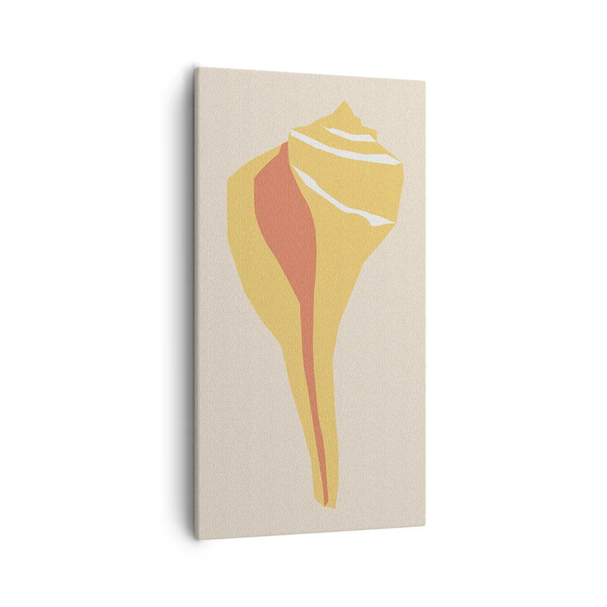 Quadro em tela - Abstração orgânica – crescimento - 55x100 cm