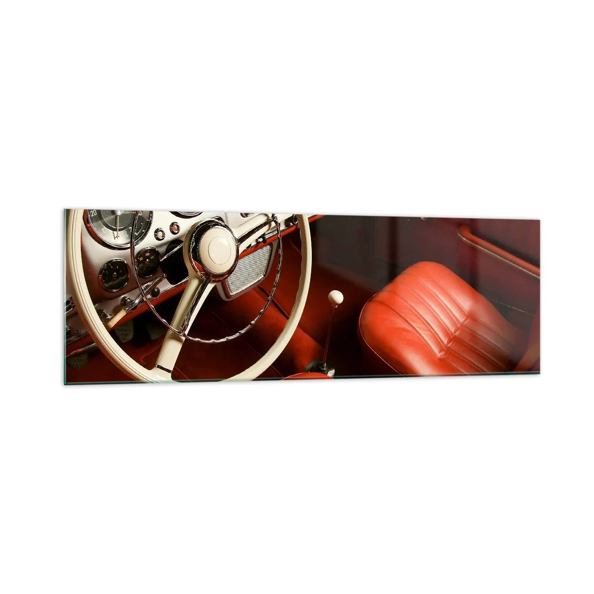 Quadro em vidro - Luxo vintage - 160x50 cm