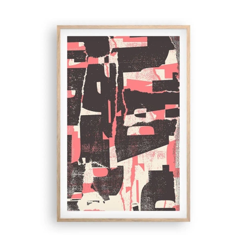 Pôster com moldura de carvalho claro - Todo esse barulho - 61x91 cm