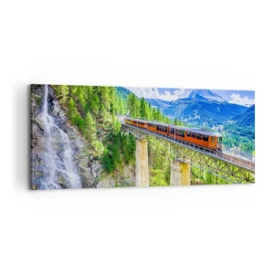 Quadro em tela - Hora dos Alpes - 100x40 cm