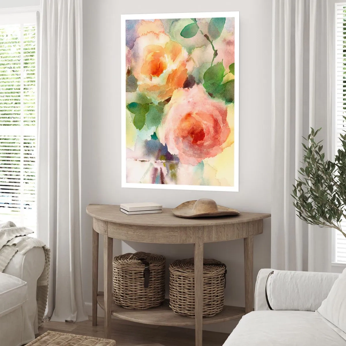 Pôster - Delicado como uma aquarela - 61x91 cm