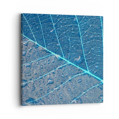 Quadro em tela - A vida em azul - 30x30 cm
