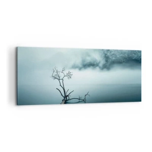 Quadro em tela - Da água e da neblina - 100x40 cm