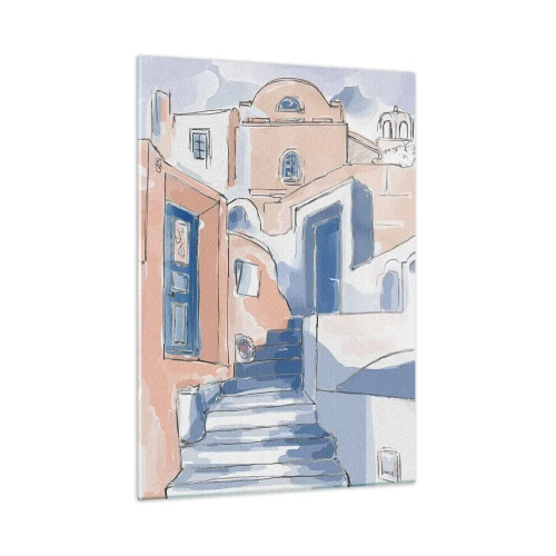 Quadro em vidro - Cidade exótica - 50x70 cm