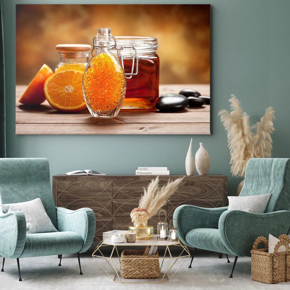 Quadro em tela - Sabores e aromas ensolarados - 100x70 cm