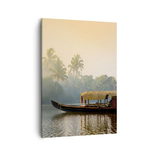 Quadro em tela - Casa no rio - 50x70 cm