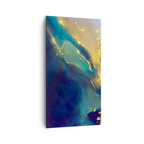 Quadro em tela - Piscina dourada - 55x100 cm