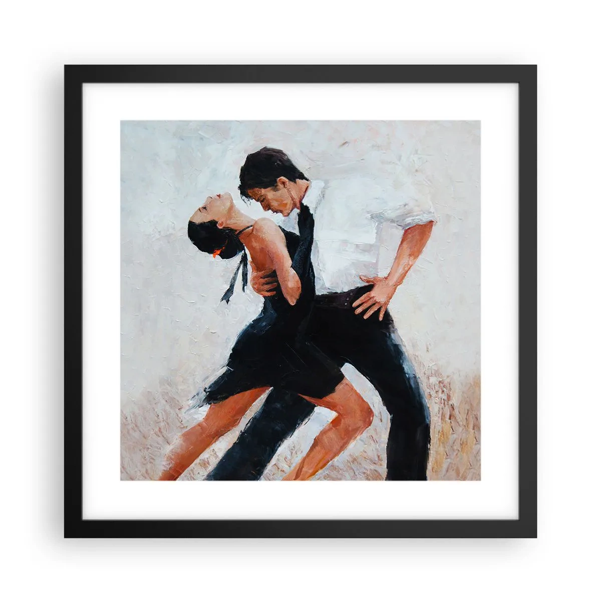 Pôster com moldura preta - O tango dos meus sonhos - 40x40 cm