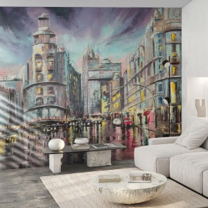 Papel de Parede Autocolante Deluxe Sticker - Será uma noite de sucesso - Cidade, Madri, Arquitetura - 200x140 cm