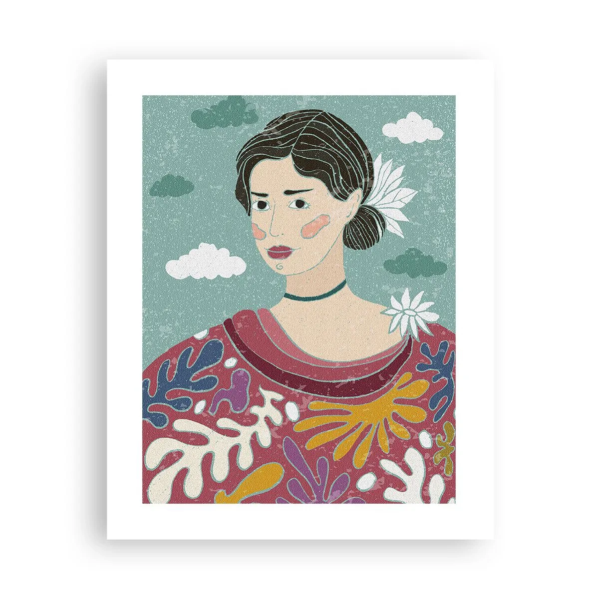 Pôster - Com melancolia nos olhos - 40x50 cm