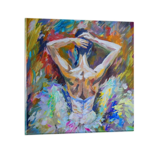 Quadro em vidro - Pode ser qualquer coisa - 50x50 cm