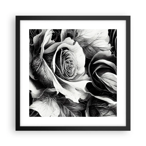 Pôster com moldura preta - Sempre uma rainha - 40x40 cm