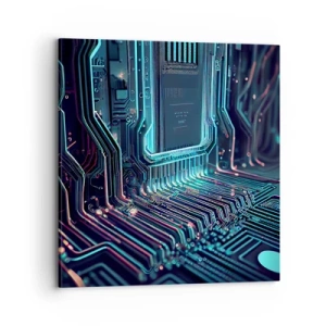 Quadro em tela - Só estou a pensar... - 70x70 cm