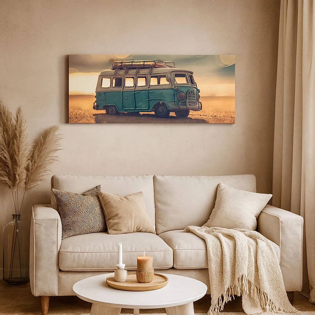 Quadro em tela - O fim da idolatria do dinheiro e do trabalho - 100x40 cm