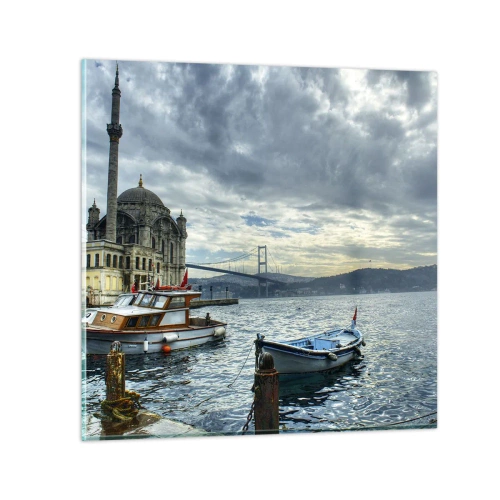 Quadro em vidro - Na fronteira dos mundos - 50x50 cm