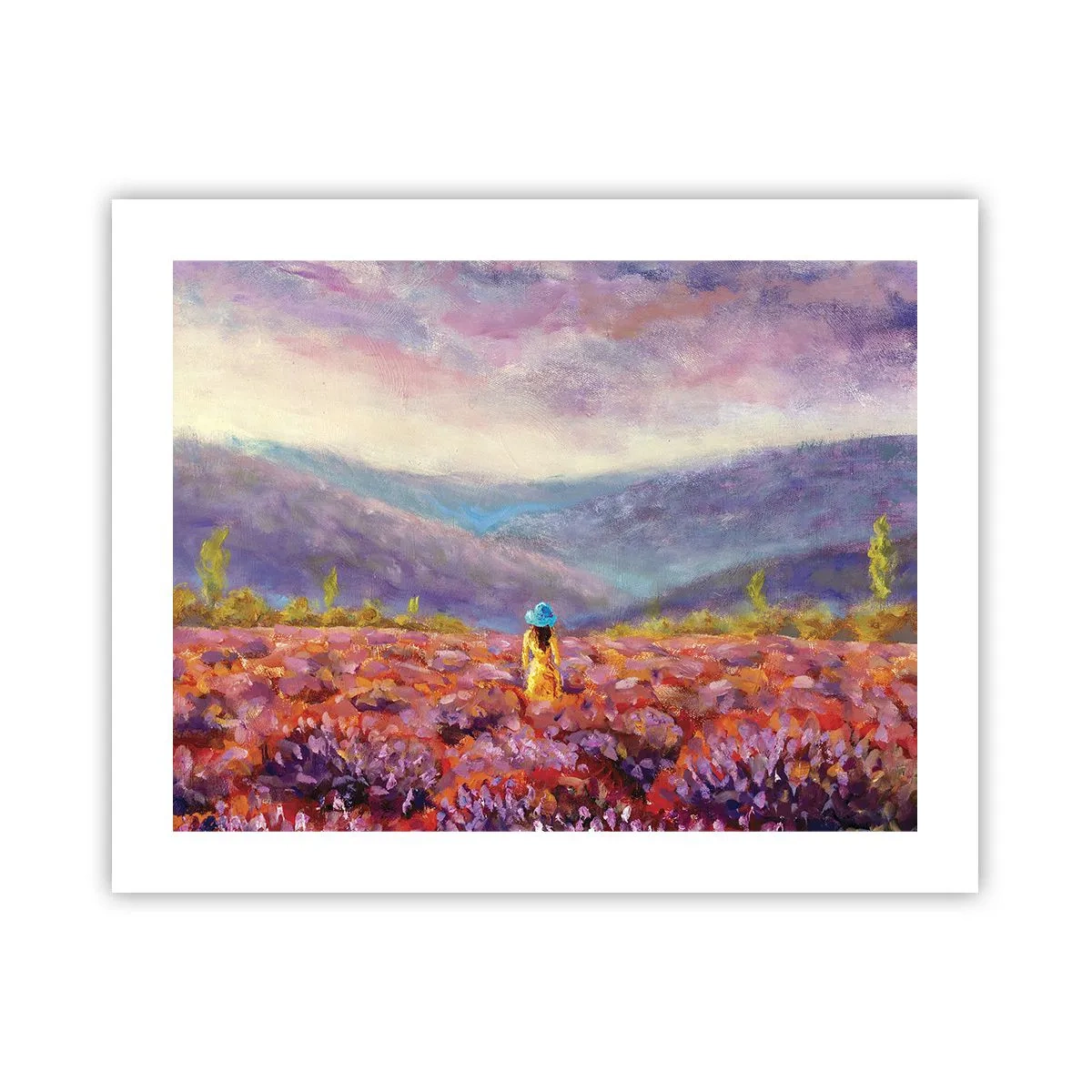 Pôster - No mundo da lavanda - 50x40 cm