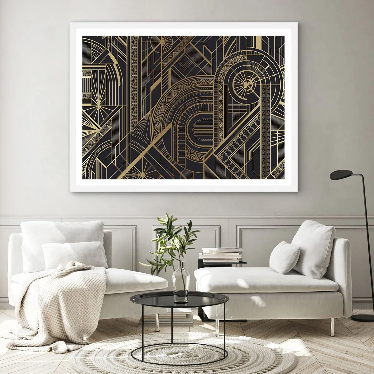 Pôster em moldura branca - Conceitos, ideias, planos - 50x40 cm