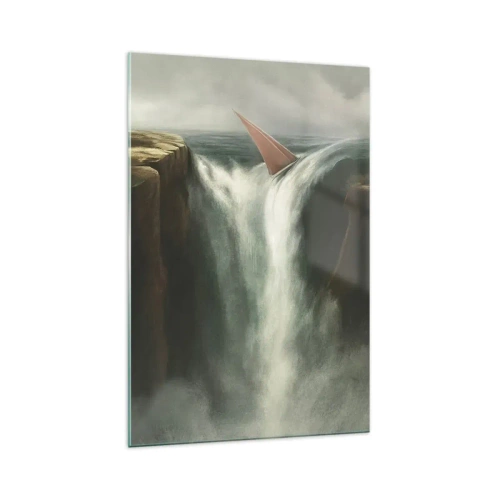 Quadro em vidro - Um aviso da vida - 70x100 cm