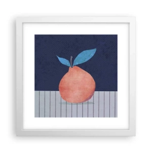 Pôster em moldura branca - Convexidade e plano - 30x30 cm