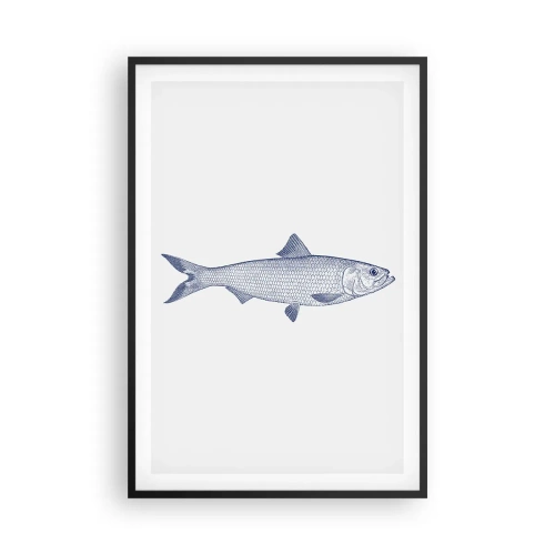 Pôster com moldura preta - Saudações dos mares do norte - 61x91 cm