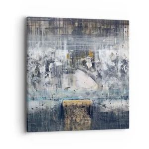 Quadro em tela - Pelo gelo ou pelo torrão de terra - 40x40 cm