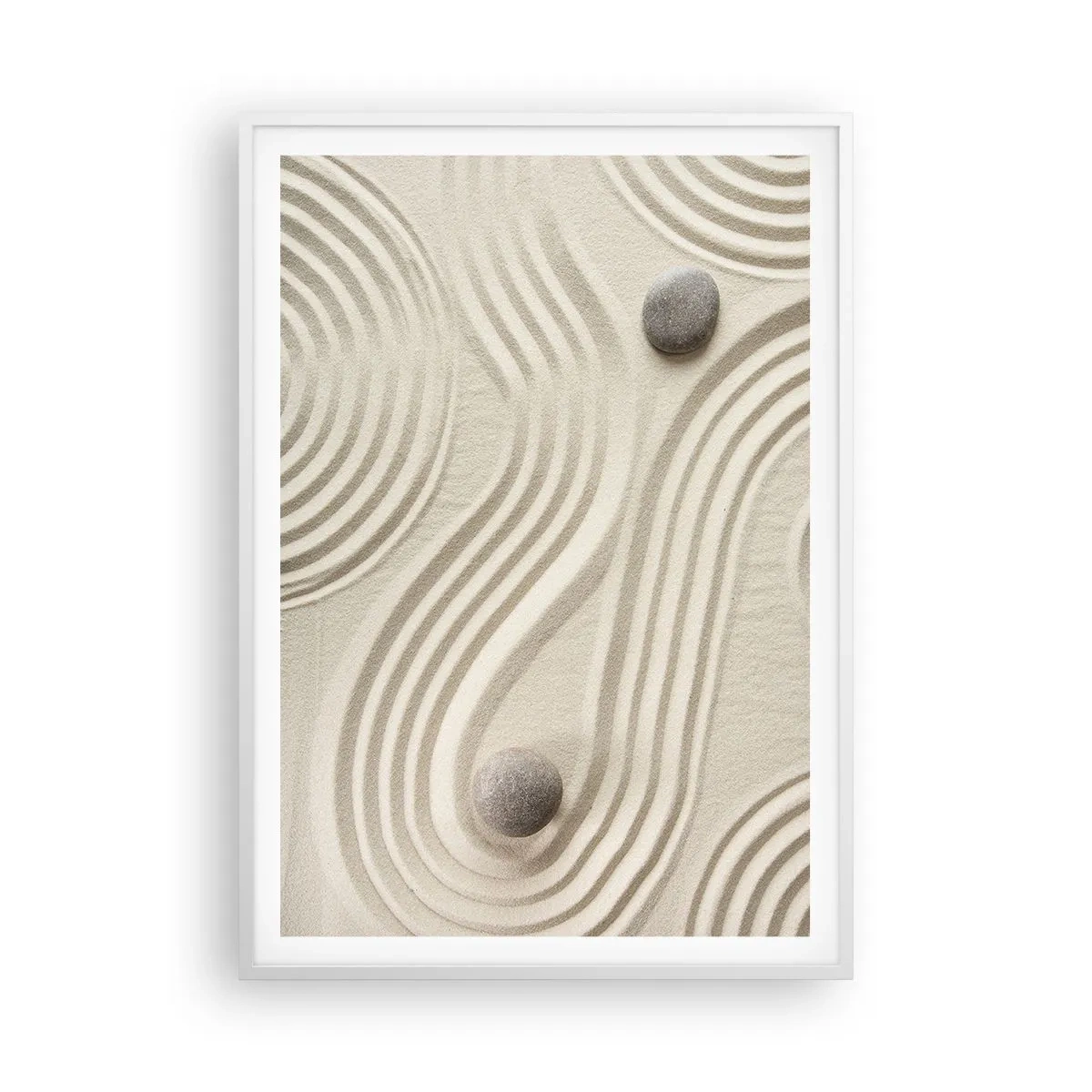 Pôster em moldura branca - Um toque de calor - 70x100 cm