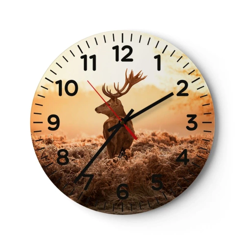 Relógio de parede - Relógio em vidro - O senhor da propriedade - 30x30 cm