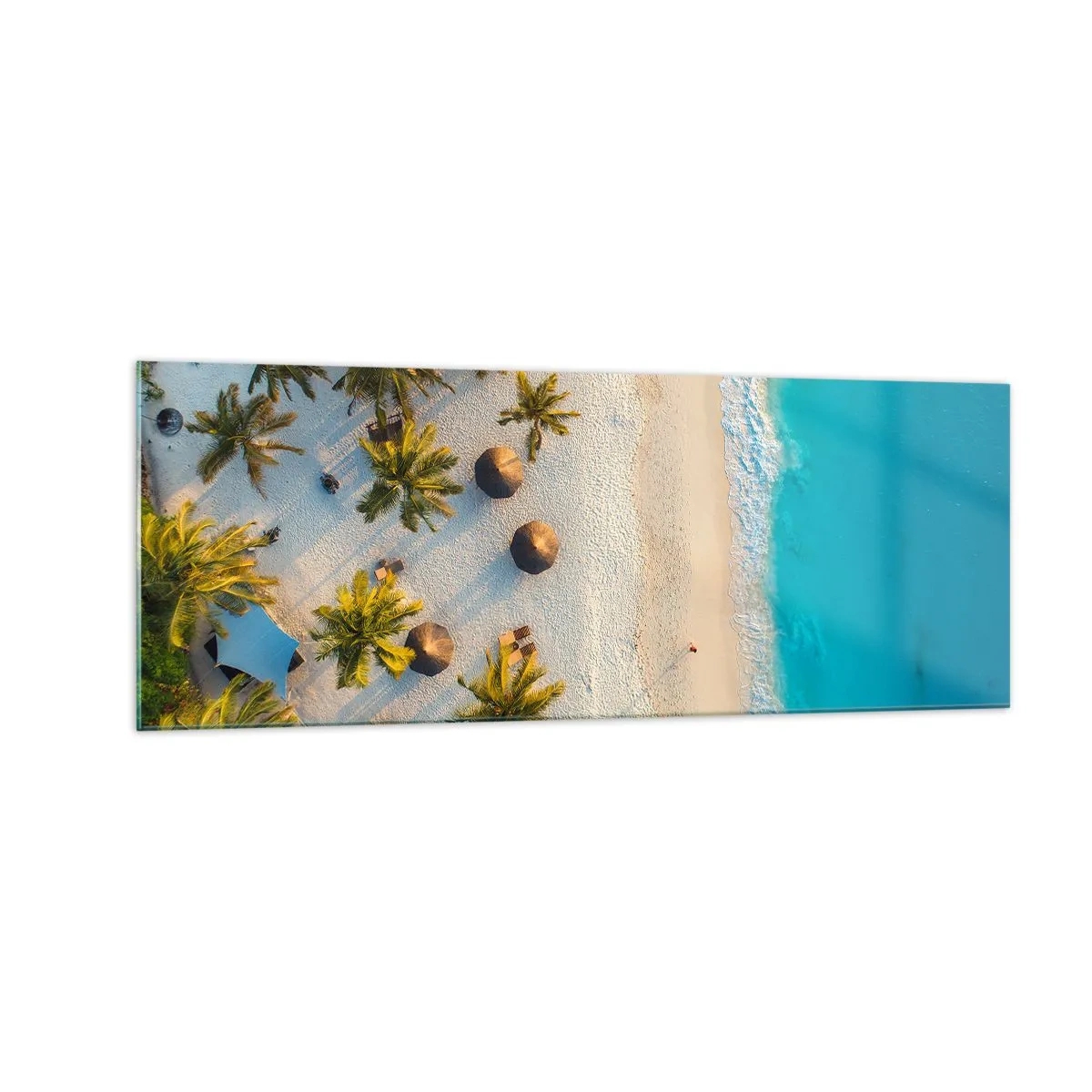 Quadro em vidro - Bem vindo ao Paraíso - 140x50 cm