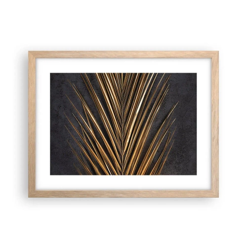 Pôster com moldura de carvalho claro - Ouro dos trópicos - 40x30 cm