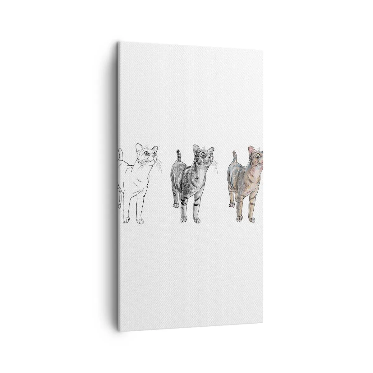 Quadro em tela - Aula de desenho - 45x80 cm