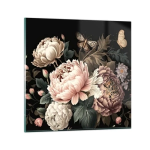 Quadro em vidro - Em estilo barroco - 60x60 cm