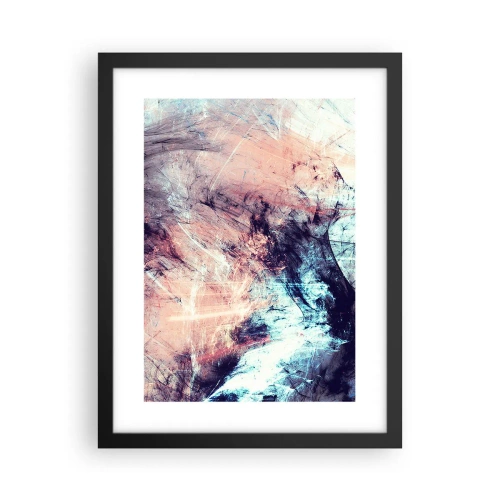 Pôster com moldura preta - Sinta o vento - 30x40 cm