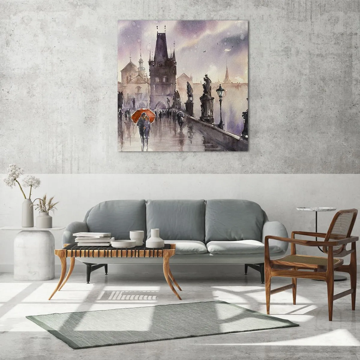 Quadro em vidro - Pessoas não mudam - 40x40 cm