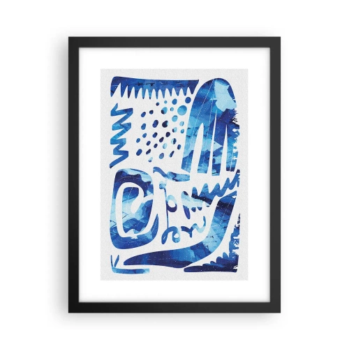 Pôster com moldura preta - Voltar às raízes - 30x40 cm