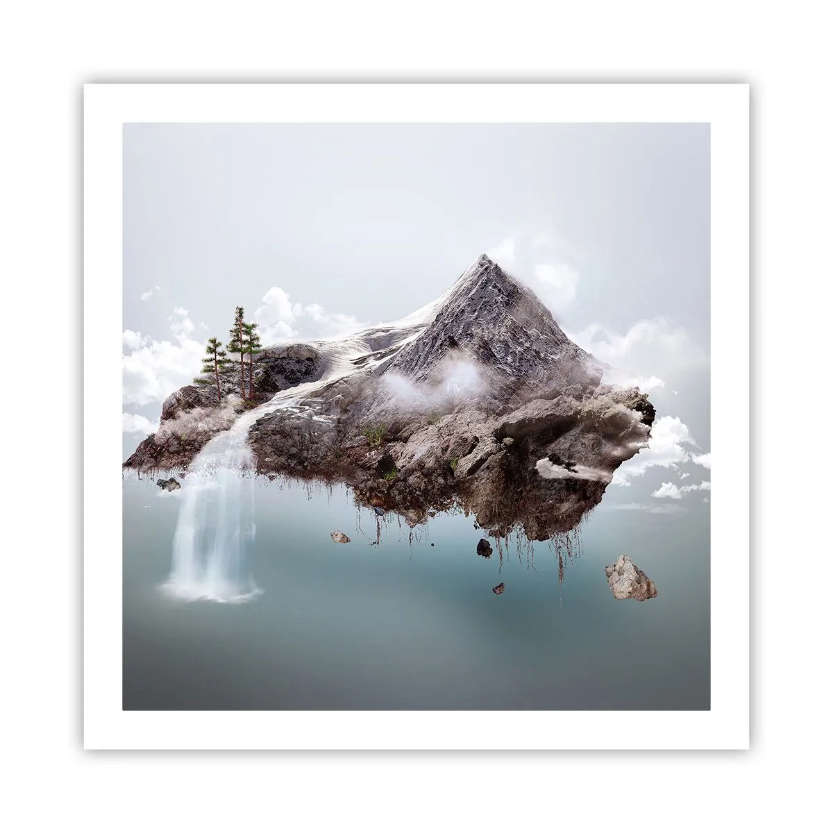 Pôster - Pelos olhos de um surrealista - 60x60 cm