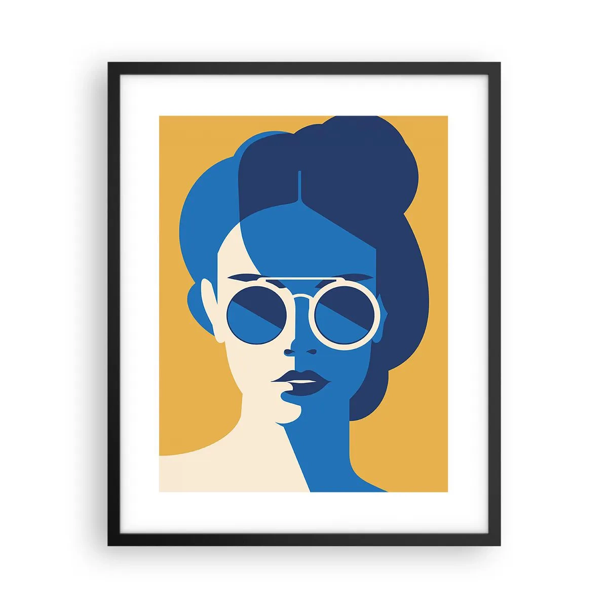 Pôster com moldura preta - Look de férias - 40x50 cm