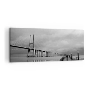 Quadro em tela - Cada um com o que merece - 100x40 cm
